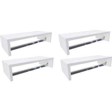 Imagem de Kit 4 Cabideiros De Parede Branco