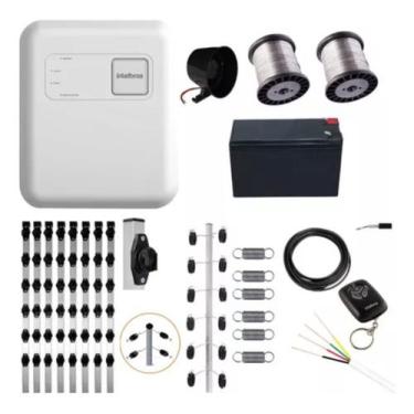 Imagem de Kit Cerca Elétrica Completo Intelbras com Central de Choque e Alarme, 