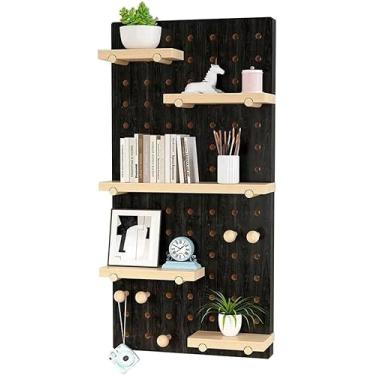 Imagem de Pegboard Wall Orgizer Pels,exibição De Montagem Em Parede Pegboard Pel Kits Para Organizador De Parede, Orgização De Artesanato, Orments Display, Armazenamento De Berçário, White, 60x120cm