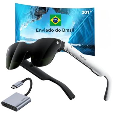 Imagem de Óculos RayNeo Air 3s AR/XR + Adaptador de Carregamento USB-C Realidade Estendida Tela XR de 201" com Micro-OLED Gamer Som Invisível de Cinema Particular Compatível com Smartphones PC e Consoles
