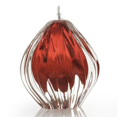 Imagem de Lamparina Em Cristal Murano Vermelho - São Marcos 12Cm