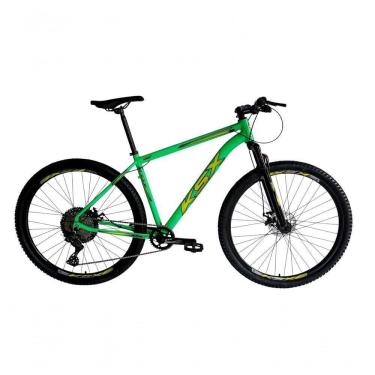 Imagem de Bicicleta Aro 29 Ksx Sd7 12v Garfo Com Trava K7 11/50 Freios Hidráulicos Kit 1x12 - Verde Chiclete Tam. 17