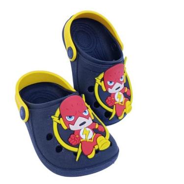 Imagem de Sandália babuche papete menino chinelo infantil personagens macio conf