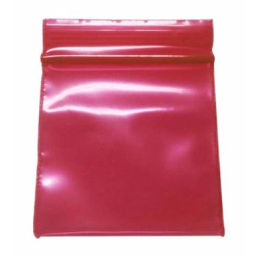 Imagem de 508.0-2.5 cm x 2.5 cm 1010 pequenos sacos de plástico seláveis de plástico com zíper de 2 mm (vermelho)
