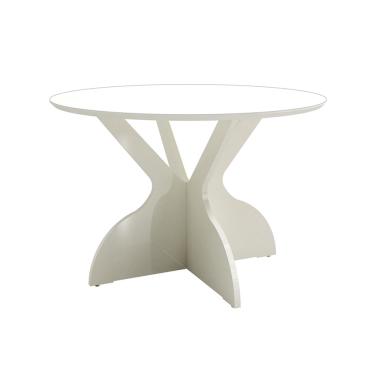 Imagem de Mesa de Jantar Redonda Isabelle Off White 120 cm - D'Rossi
