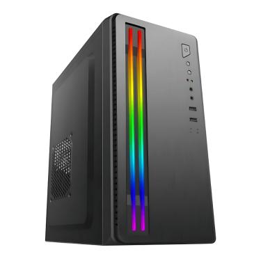 Imagem de Gabinete Gamer BRX Hyrax CA-014 RBG M-ATX Preto S/Cooler