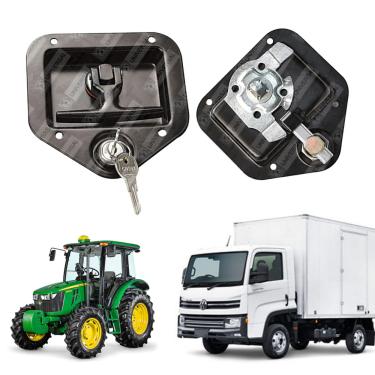 Imagem de Kit 2 Maçaneta Puxador Externo Carro Agrícola Baú Motor Home