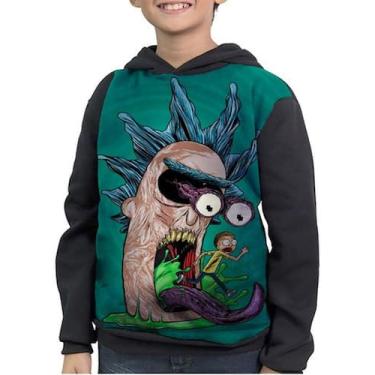Imagem de Moletom Infantil Desenho Rick And Morty Série Full Print - smoke, Pret