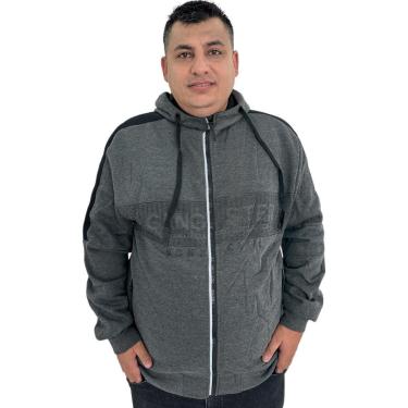 Imagem de Blusa De Moletom Masculina Tamanho Grande Gangster Flanelada-Masculino