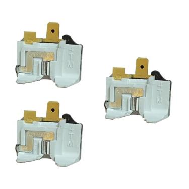 Imagem de NUHFUFA Protetor de sobrecarga 4TM Interruptor de temperatura do pé de cobre 213RHBYY-53 NHM9AB para compressor de geladeira (3 peças)