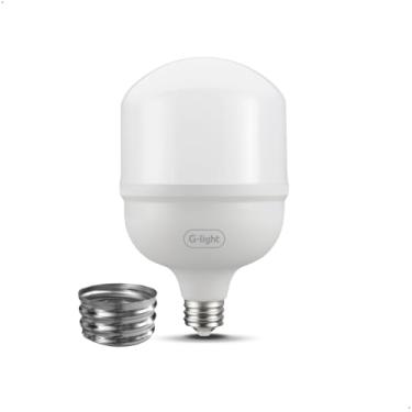Imagem de Lâmpada LED T140 100W Bivolt Branca 6500K Base E27 com Adaptador E40 – Tem Luz | G-light