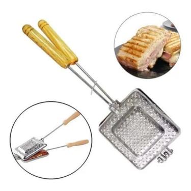 Imagem de 2X Sanduicheira Rápida De Fogão Forma Bauru Lanches Em Alumí