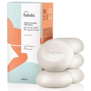 Imagem de Todo dia Sabonete em Barra Puro Vegetal com Macadâmia, 5 Unidades de 90g