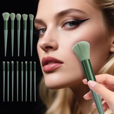 Imagem de Conjunto de pincéis de maquiagem profissional – ferramentas cosméticas multiuso de cerdas macias com bolsa de viagem para maquiagem de rosto e olhos