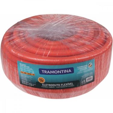 Imagem de Eletroduto Corrugado Reforçado Flexivel DN25 3/4" Tramontina 50 m