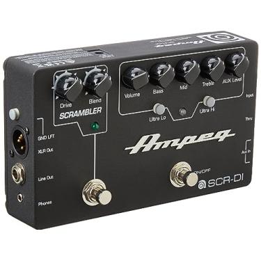 Imagem de Ampeg Pedal Pré-Amplificador SCR-DI | para Baixo, Overdrive Scrambler, EQ 3 Bandas, Cab Sim, Saída XLR, Aux In, Loop FX, Portátil, 9V