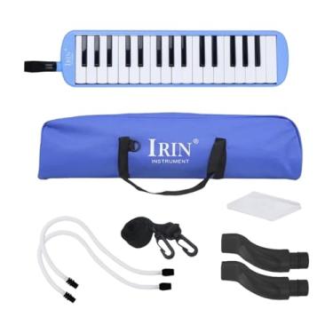 Imagem de JunZheHub Instrumento de com 32 Teclas, Teclado Musical, Brinquedo para Iniciantes, Mini Conjunto de, Construção em PP de Grau Alimentício, Bolsa de, Azul