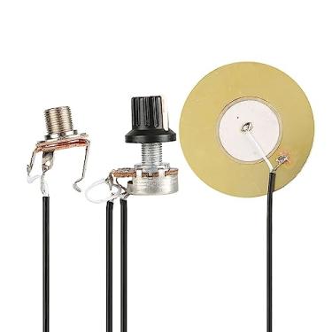 Imagem de LiebeWH Captador de Transdutor Piezo de Guitarra, Metal, Fácil Instalação, Perfeito para Guitarra, Violino, Ukulele, Sem Necessidade de Solda, Compatível Com Vários Instrumentos de Cordas (Preto)