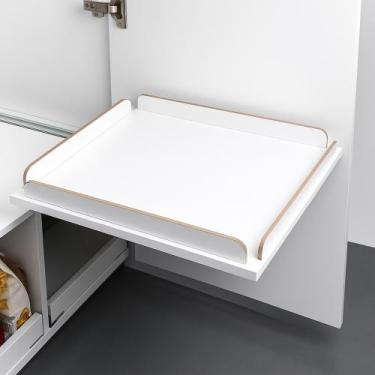 Imagem de Prateleira com Borda Telescópica  Organizador Deslizante para Armário 