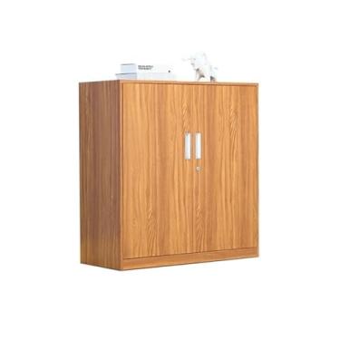 Imagem de Armário de Arquivos Armário de arquivo escritório com bloqueio armário armazenamento informações 1mm espessura ferro casa varanda ferramenta(Natural)