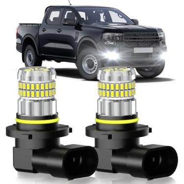 Imagem de SENROBO Adequado para Ford Ranger 2001-2011 lâmpadas de neblina ou DRL, 13000LM super brilhante 360° iluminação 9005/9145/H10 faróis de neblina, 6000K luz de neblina branca fria, pacote com 2