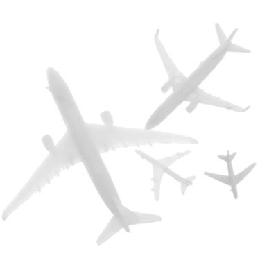 Imagem de 4pcs Micro Landscape Airplane Models Detailed Planes for Desktop Display for Exhibitions and Creative Model Collections Realistic Miniature Aircraft Figurines
