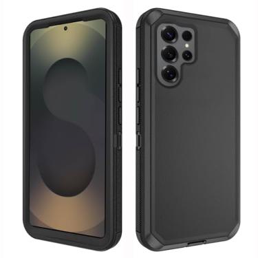 Imagem de Asuwish Capa de celular para Samsung Galaxy S25 Ultra 5G Capa de celular híbrida robusta à prova de choque rígida protetora à prova de quedas de corpo inteiro acessórios móveis resistentes S25Ultra