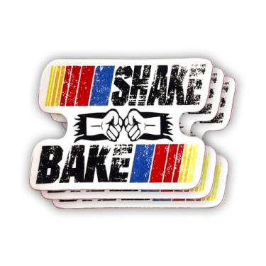 Imagem de (3 peças) Adesivo Shake and Bake com frases motivacionais sarcásticas com citação humorística decalque de vinil para Kindle, laptop, garrafa de água, capacete rígido de telefone, adesivo de citação de