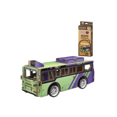Imagem de Quebra Cabeça Madeira 3d Carro De Corrida Fricção Presente - Dm Toys, 