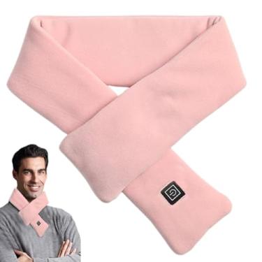 Imagem de Aquecedor de pescoço aquecido, almofada térmica de pescoço,Almofada de aquecimento alimentada por bateria - Acessórios de inverno sem fio portáteis para aquecedor de pescoço, aquecedor elétrico de pes