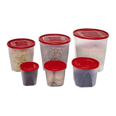 Imagem de Jaguar - Pote 6Un Mantimento Redondo Plastico Jaguar 1700