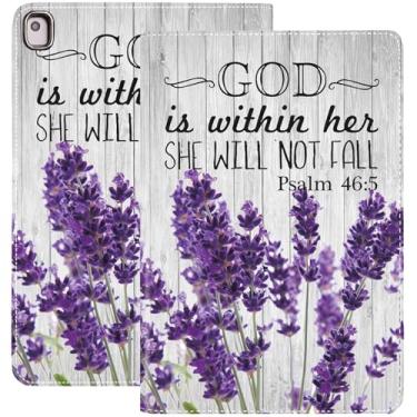 Imagem de Capa para iPad 10.2 9ª/8ª/7ª geração (modelo 2021/2020/2019) 10,2 polegadas, capa para iPad Air 3/10,5 polegadas Pro, capa inteligente de couro PU com suporte e hibernação automática - roxo lavanda