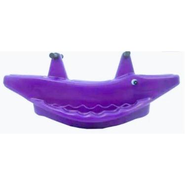 Imagem de Balanço Infantil Gangorra Jacare 2 Lugares LILÁS - Diversão Kids 