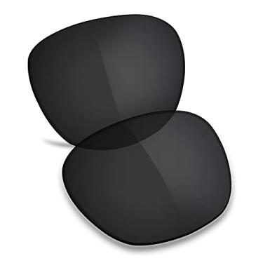 Imagem de TRUSHELL Lentes de reposição polarizadas para óculos de sol Oakley Ojector OO9018 preto escuro - Polarizado