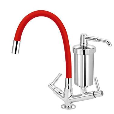 Imagem de Torneira Filtro Gourmet Flexível Colorido Mesa Luxo 1/4 V - Lhd Metais