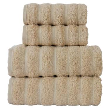 Imagem de Kit 2 Toalhas Banhão/Banho 75x150cm Algodão –Toalhas (IVORY)