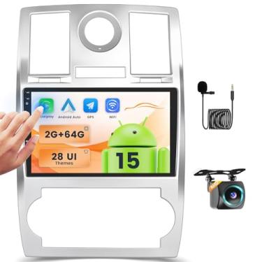 Imagem de Fuluku Para 21 Android Car Stereo Tela sensível ao toque de 10 polegadas com Carplay sem fio Android Auto, kit de painel de rádio, navegação GPS, Wi-Fi, Bluetooth, SWC, câmera de backup de microfone