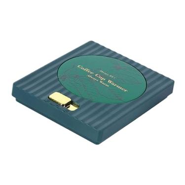 Imagem de predolo Aquecedor de canecas de café e leite com base aquecida, prático e universal, 13W, para casa escritório, Verde