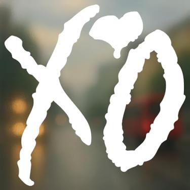 Imagem de Decalque Xo Heart Car - Adesivo de vinil minimalista Love Kiss Hug para carro, laptop, garrafa de água - impermeável de longa duração - presente para casais