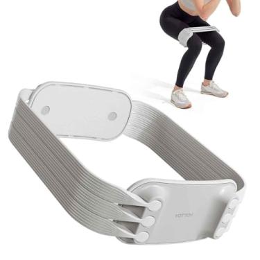 Imagem de YOTTOY Conjunto de faixas de resistência ajustáveis, 9 a 27 kg com 6 faixas de látex, faixas de exercícios para academia em casa, faixas de treino para pernas e glúteos, faixas elásticas para