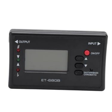 Imagem de aqxreight ET 68GB Tuner Metronome Professional 435 a 445Hz Gerador de Afinador de Metrônomo Digital de 3 Polegadas para Guitarras Unidade de Tamanho de Baixo O Prec Tuner MetronomeSintonizador de