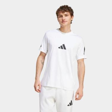 Imagem de Camiseta Adidas Casual Sport Masculina, Branco, G