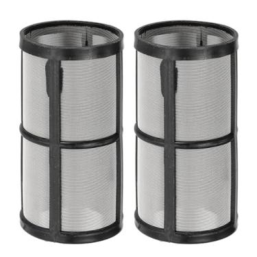 Imagem de Generic Filtro de substituição em linha com 80 malhas, 1 par de acessórios de tela de filtro de aço inoxidável para mangueira de jardim, bomba de água e lavadora de pressão