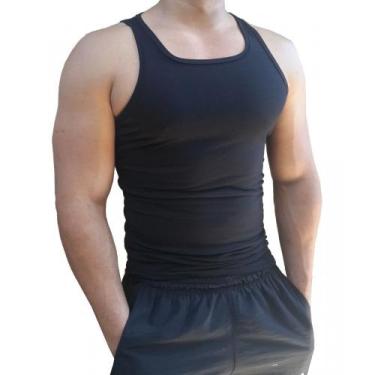Imagem de Regata Masculina Básica Lisa Tank01 Sjons, Preto, egg
