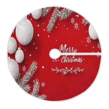 Imagem de SEHANY Bola de Natal, saia para árvore de Natal, 91 cm, tapete redondo macio para árvore de Natal, decoração de casa, festa de Natal