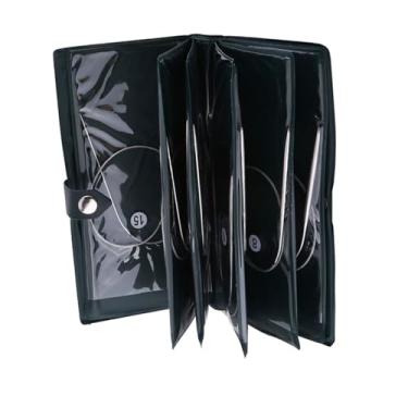 Imagem de Naroote Ferramentas de tricô de Aço Inoxidável Duráveis ​​dos Pinos de crochê da Agulha Circular Altamente Polida para Várias Necessidades de Confecção de Malhas (80cm)