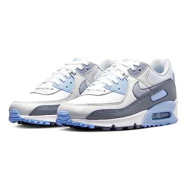 Imagem de Nike Tênis feminino Air Max 90 Branco/Cinza Lobo-Photon Dust (FB8570 100), Branco/cinza lobo-fóton poeira cobalto Bliss, 36