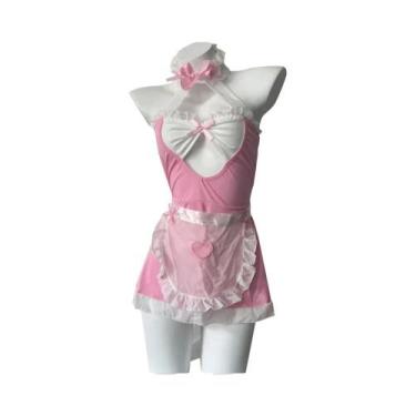 Imagem de Fantasia Sexy De Maid Lolita Para Mulheres, Vestido Kawaii Com Avental