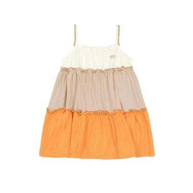 Imagem de Vestido infantil menina com pompom Brandili-Feminino