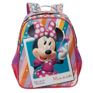 Imagem de Mochila Minnie Costas Meninas Detalhada Com Laterais Meninas-Feminino